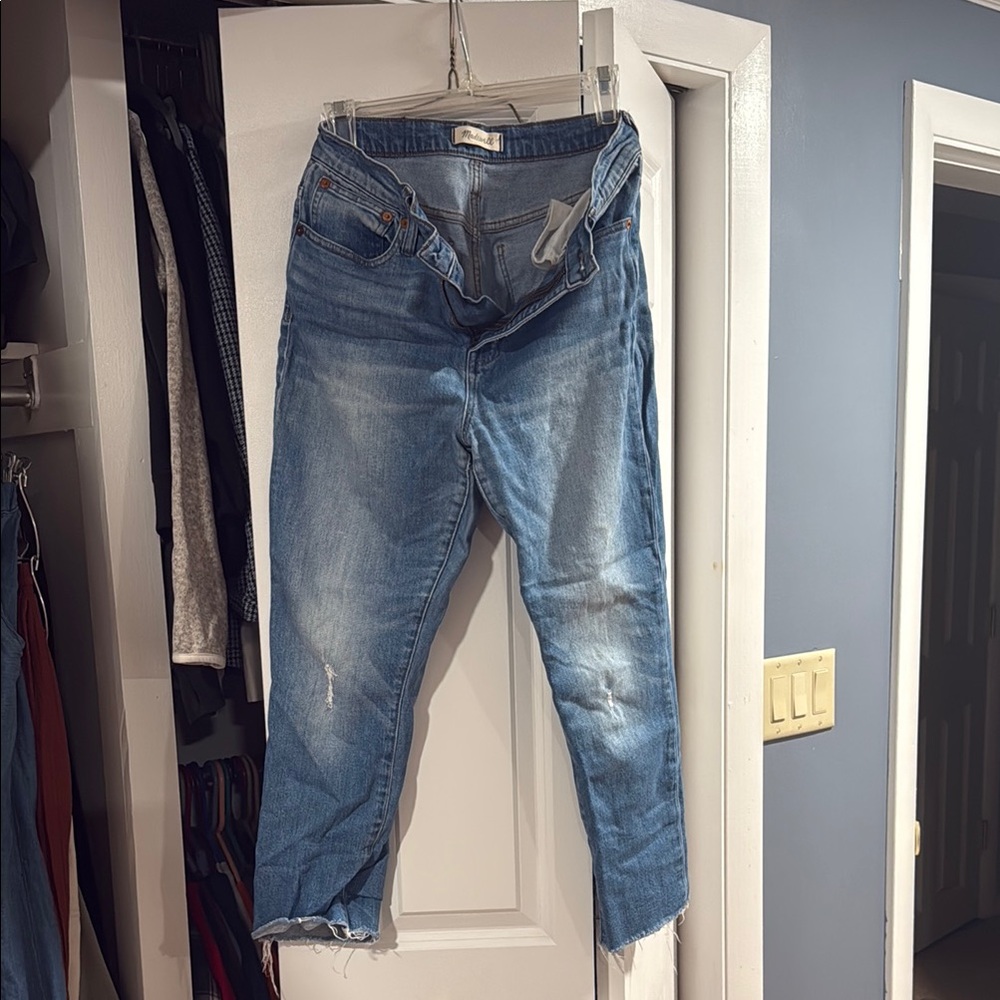 Madewell High Rise Slim Crop Boyjean